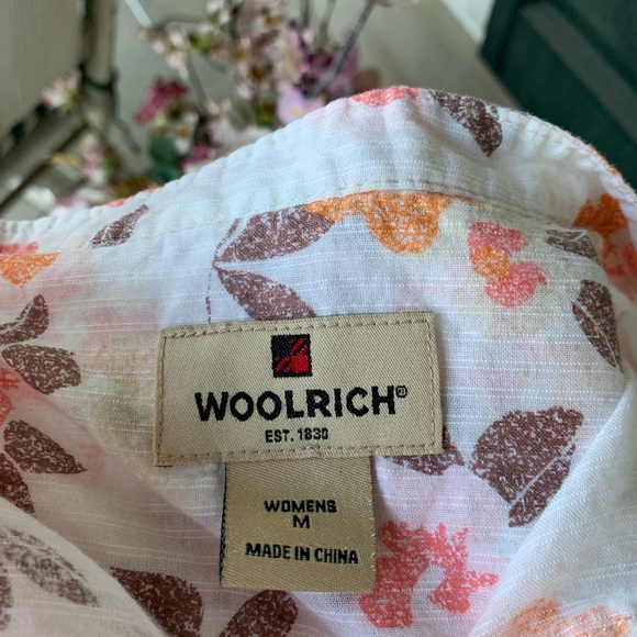 Woolrich | Floral Print Button Down Shirt - size M - Picture 2 of 8